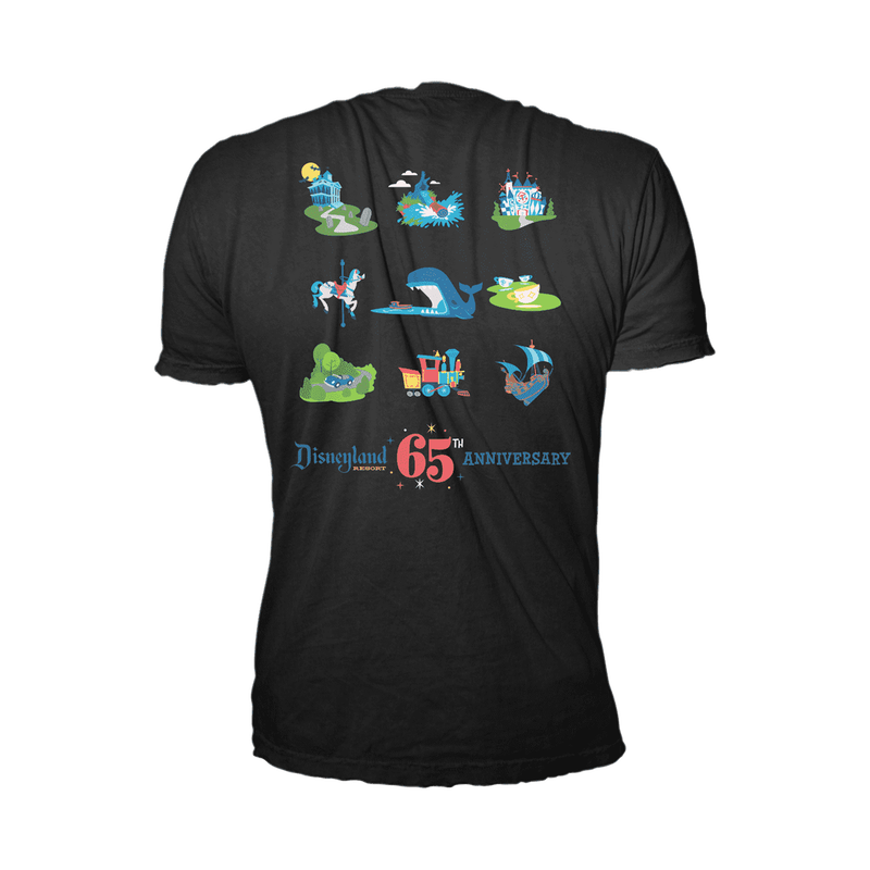 Disneyland 65th Anniversary Black Tee, , hi-res view 2