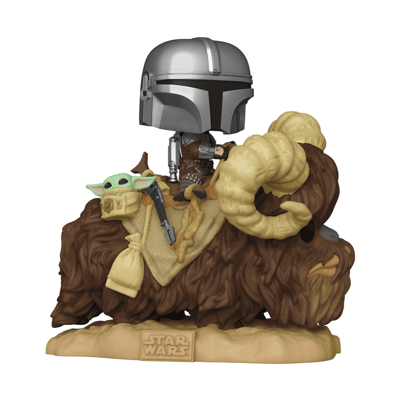 Pop! Deluxe Mando on Bantha With Child In Bag, , hi-res view 1