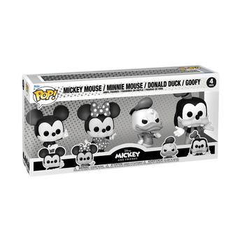 Pop! Mickey and Friends (Black & White) 4-Pack, Image 2