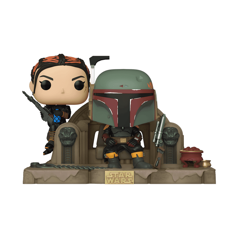 Pop! Moments Boba Fett & Fennec on Throne, , hi-res view 1