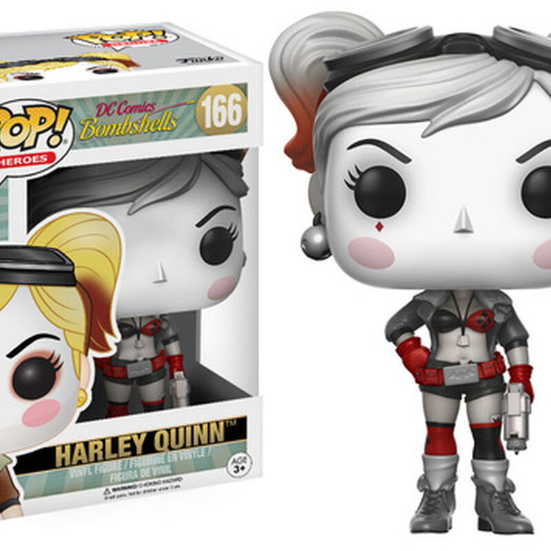 Pop! Harley Quinn - (Black and White , Red), , hi-res view 1