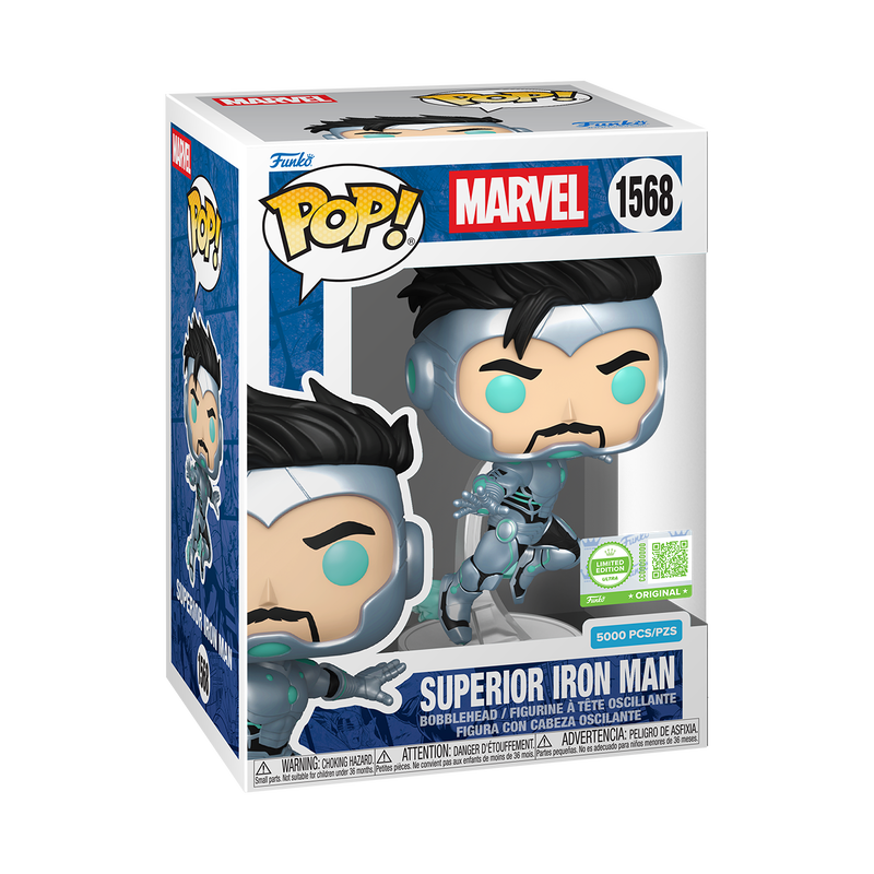 Pop! Superior Iron Man with Pop! Protector , , hi-res view 2