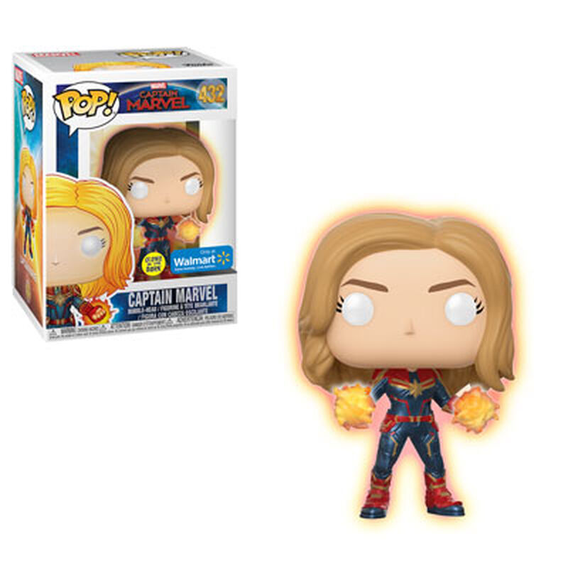 Pop! Captain Marvel (Glow in the Dark), , hi-res view 1