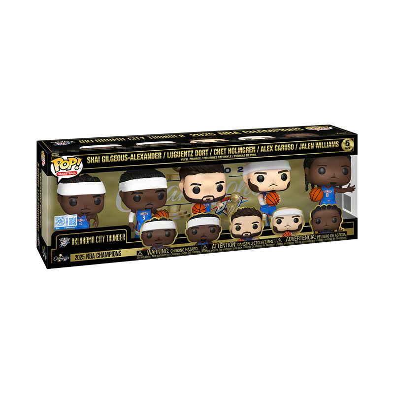 Pop! Oklahoma City Thunder 2025 NBA Champions 5-Pack, , hi-res view 3