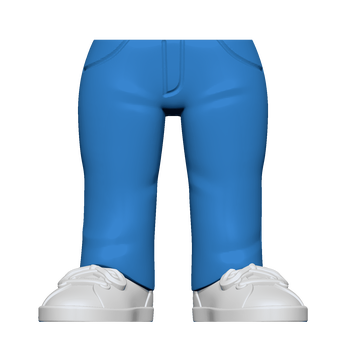 BAP- FM - SK1 - Legs - BU Jeans WH Shoes, Image 1
