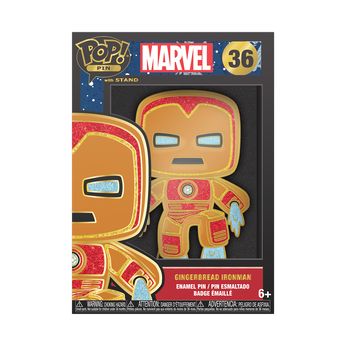 Pop! Pin Gingerbread Iron Man, Image 1