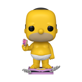 Pop! Plus Homer on Scale with Pop! Protector, Image 1