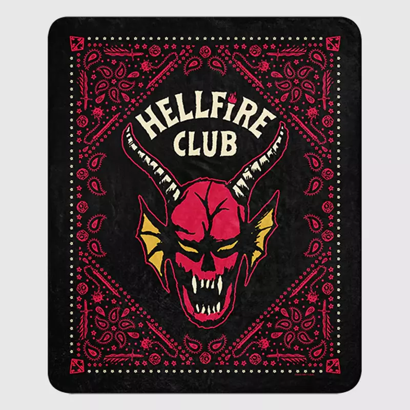 Stranger Things Hellfire Club Sherpa Blanket, , hi-res view 2