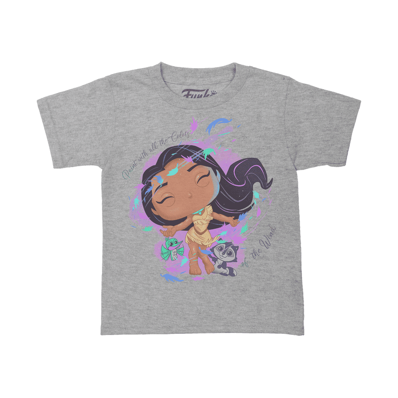 Pocahontas Wind Colors Kids Tee, , hi-res view 1