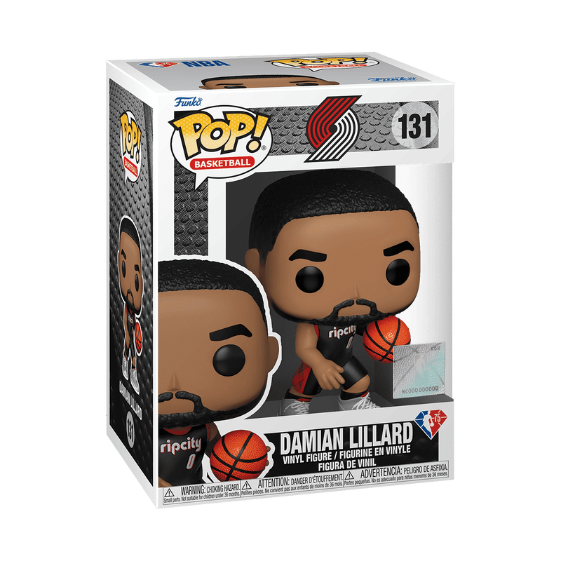 Pop! 21-22 NBA City Edition Damian Lillard, , hi-res view 2
