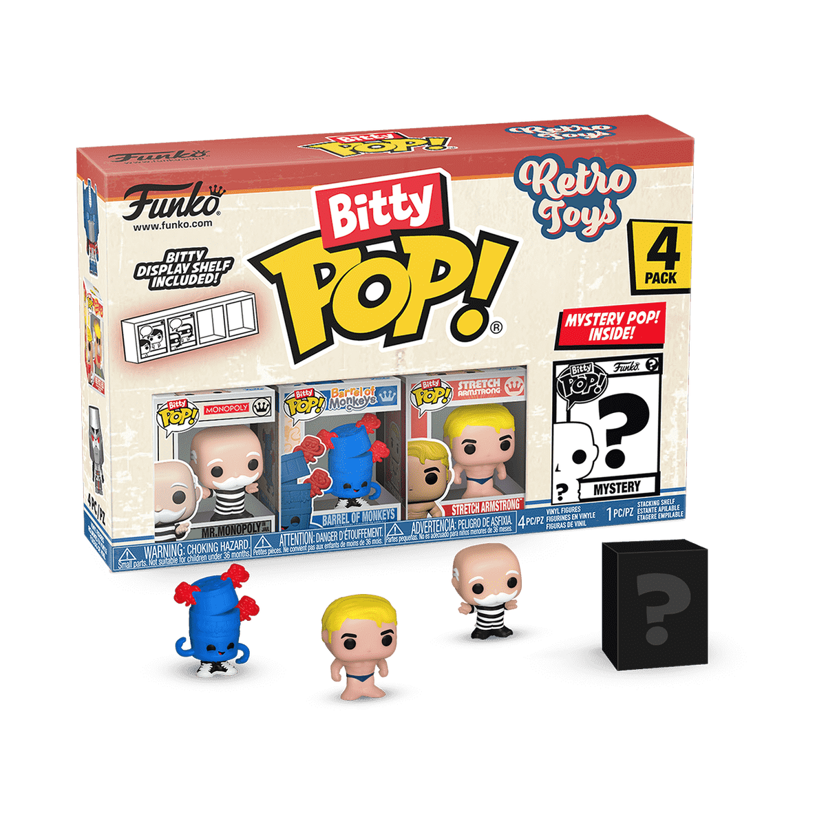 Набор из 4 фигурок Funko Bitty Pop! Retro Toys Hasbro, серия 4