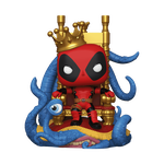 POP Deluxe: King Deadpool on Throne(MT), , hi-res view 2
