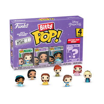 Bitty Pop! Disney Princess 4-Pack Series 2, Image 1