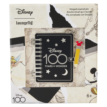 Disney100 Sketchbook 3" Collector Box Pin,  Disney100 Sketchbook 3" Collector Box Pin, Image 1