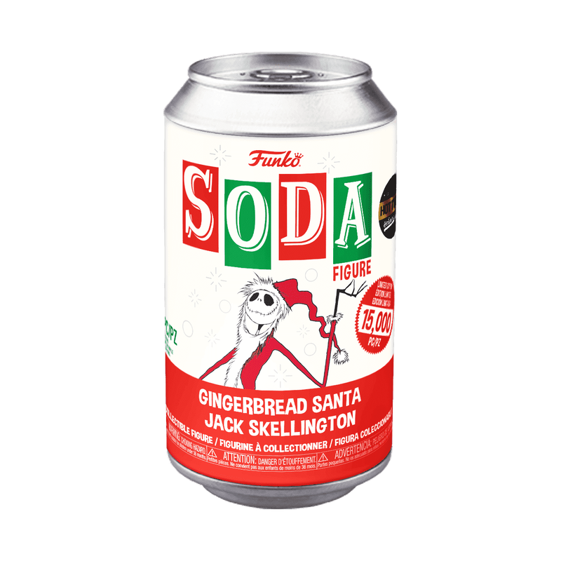 Vinyl SODA Gingerbread Santa Jack Skellington, , hi-res view 2
