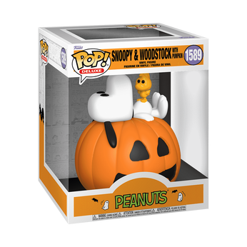 Pop! Deluxe Snoopy & Woodstock with Pumpkin, Image 2