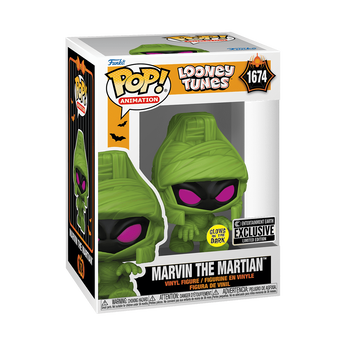 Pop! Marvin the Martian in Mummy Costume (Glow), Image 2