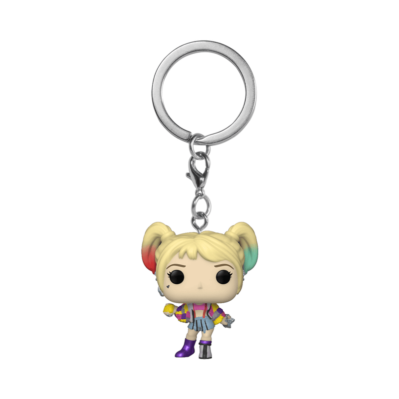 POP Keychain- Birds of Prey- Harley Quinn (Caution Tape), , hi-res view 2