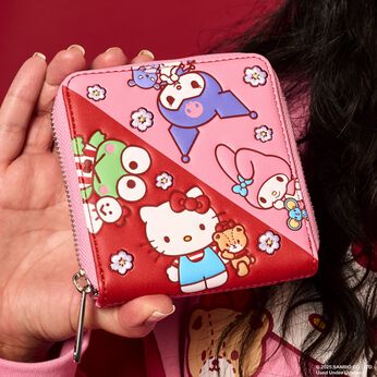 Sanrio Hello Kitty & Friends Color Block Zip Around Wallet, Image 2
