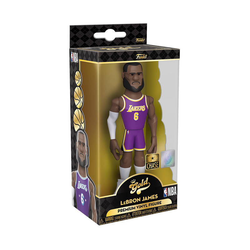 Funko Gold: NBA - Lebron James (Los Angeles Lakers City Edition Purple – A  & C Games