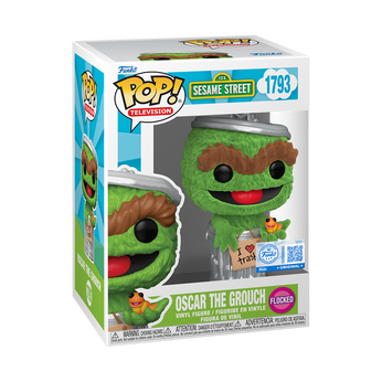 Pop! Oscar the Grouch (Flocked), Image 2