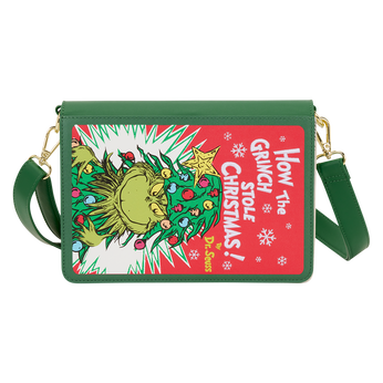 Dr. Seuss How the Grinch Stole Christmas! Holiday Color-In Crossbody Bag, Image 1