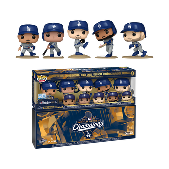 Pop! Los Angeles Dodgers 2025 MLB World Series Champions 5-Pack, Image 1