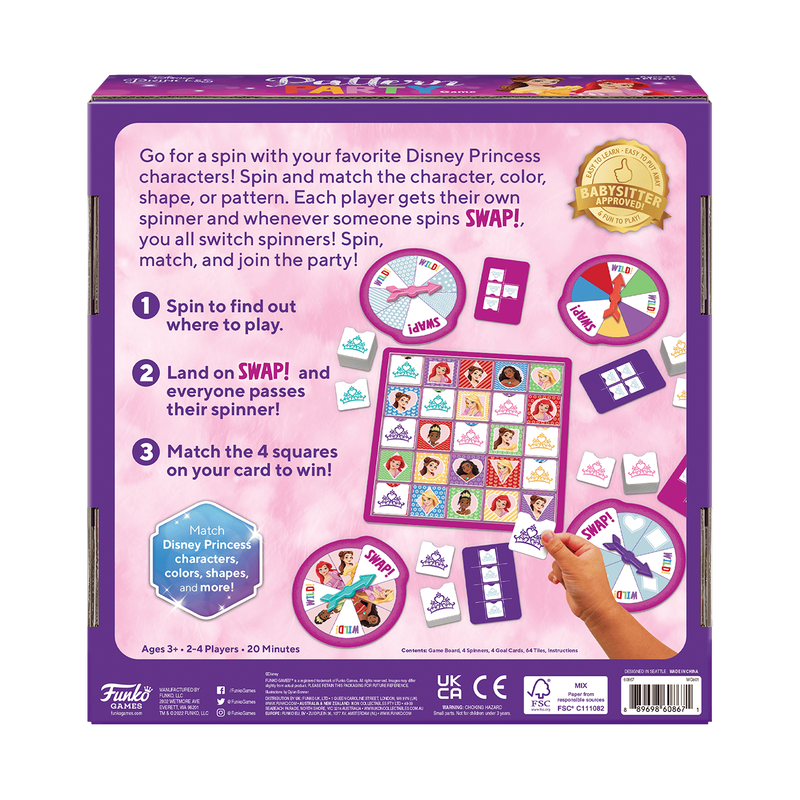Disney Princess Pattern Party Children's Game, , hi-res view 4
