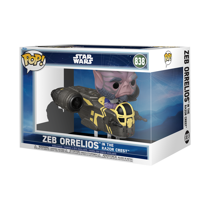 funko pop エレクトロ Pop! Rides Deluxe Zeb Orrelios in the Razor Crest | Funko