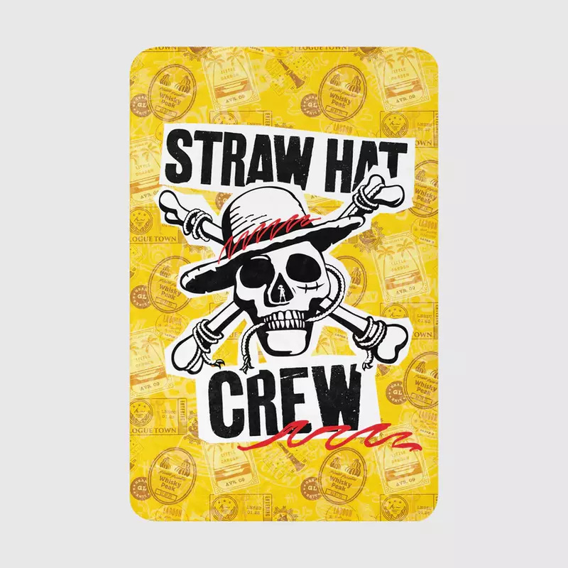 One Piece Straw Hat Crew Luffy Sherpa Blanket, , hi-res view 2