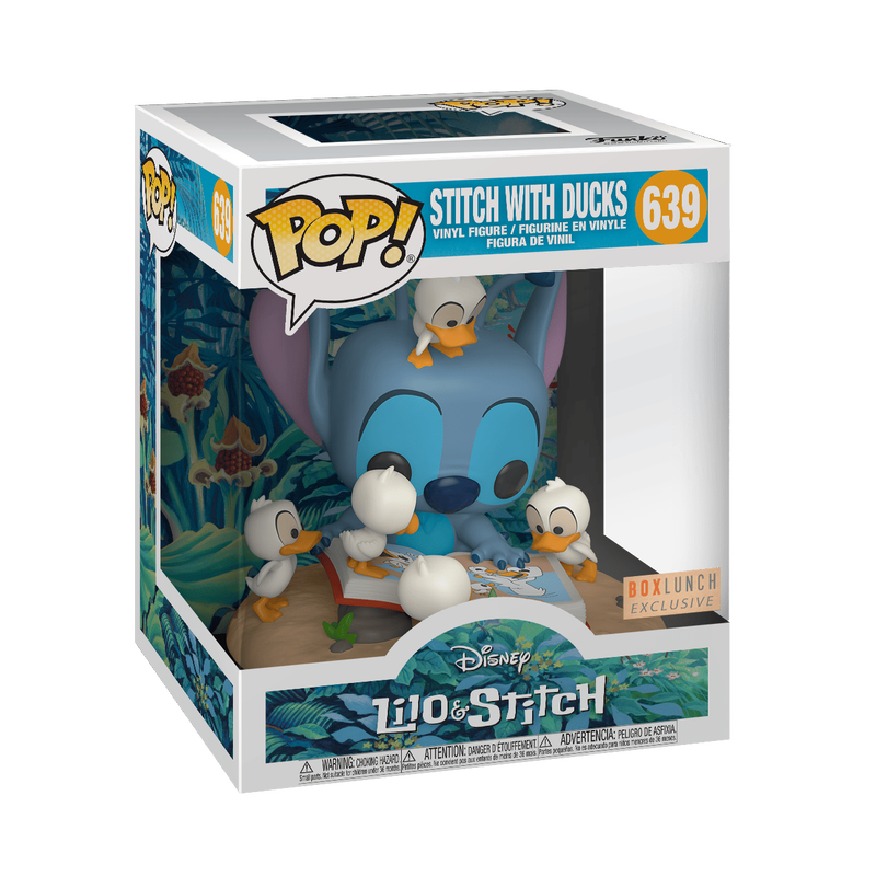 POP Deluxe: Lilo&Stitch - Stitch w/Book & Ducks, , hi-res view 1