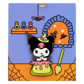 NYCC Limited Edition  Kuromi 3" Collector Box Sliding Pin - Sanrio, Image 2