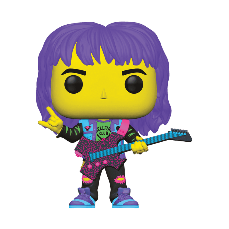 Pop! Eddie Hellfire Club with Guitar (Black Light), , hi-res view 1