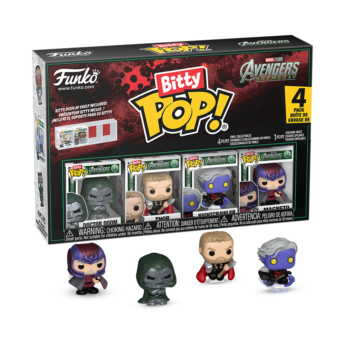 Детские фигурки Funko Bitty Pop! Avengers: Doomsday 4-Pack Series 2 — фото 1