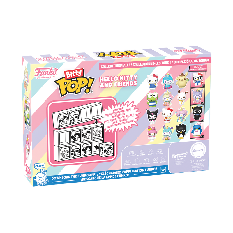 Back of the Bitty POP! Hello Kitty and Friends box