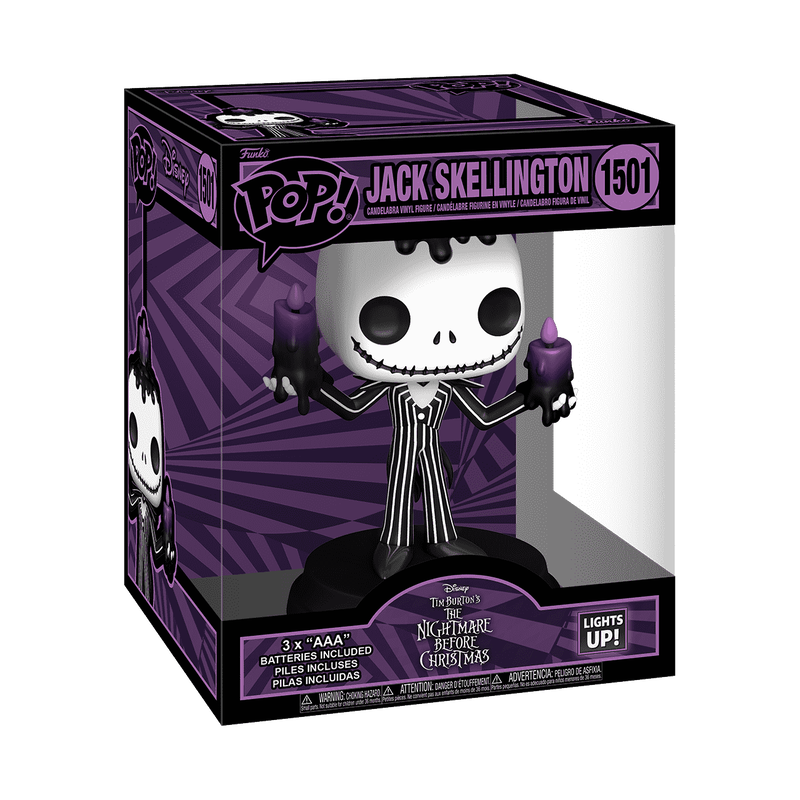 Pop! Super Light Up Jack Skellington Holding Candles, , hi-res view 2