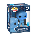 Pop! Artist Series Captain America with Pop! Protector, , hi-res image number 2