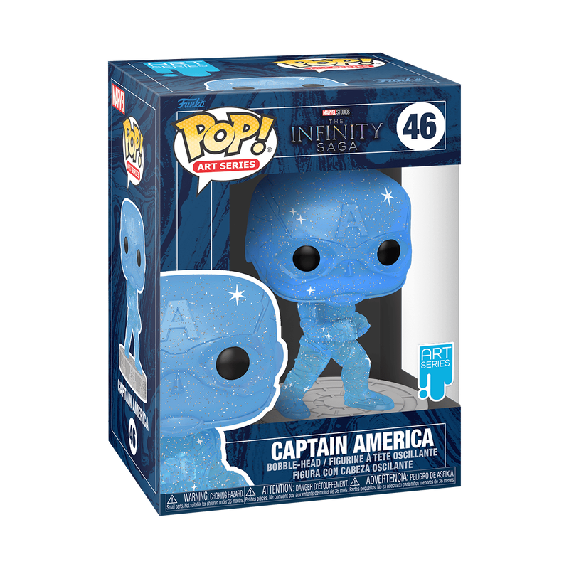 Pop! Artist Series Captain America with Pop! Protector, , hi-res view 2