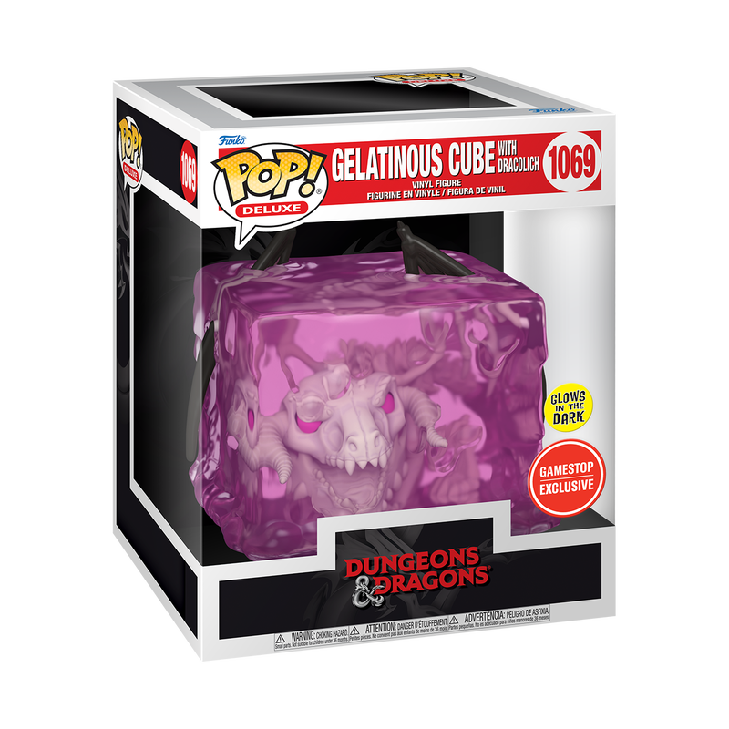 Pop! Deluxe Gelatinous Cube with Dracolich (Glow), , hi-res view 2