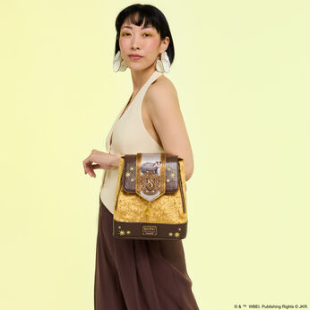 Exclusive Harry Potter Hufflepuff Banner Velvet Mini Backpack, Image 2