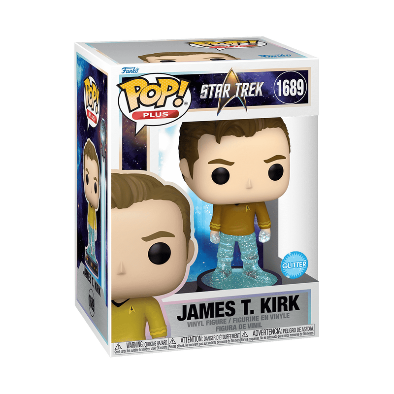Pop! Plus James T. Kirk (Transporter) (Glitter), , hi-res view 2