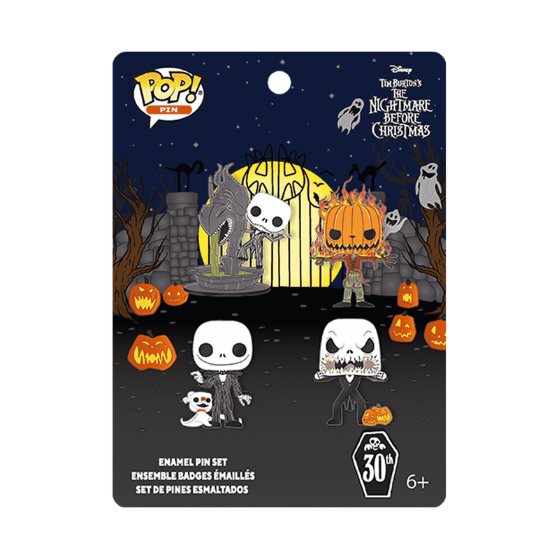 The Nightmare Before Christmas 4-Pack Pin Set, , hi-res view 1