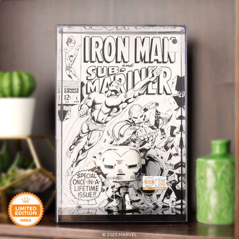Pop! Comic Covers Iron Man #1 (Black & White), Image 1