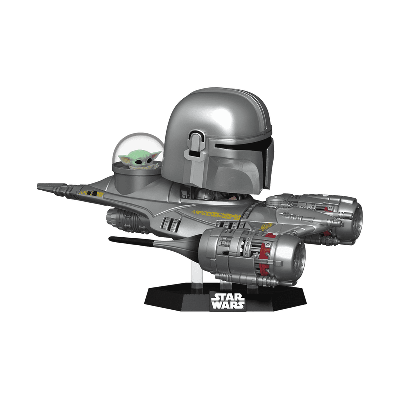 Pop! Rides Super Deluxe The Mandalorian in N1 Starfighter with Grogu, , hi-res view 1