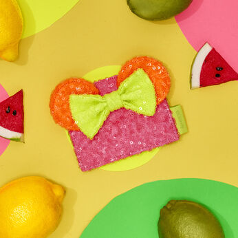 Minnie Mouse Exclusive Color Block Neon Sequin Card Holder, Image 2