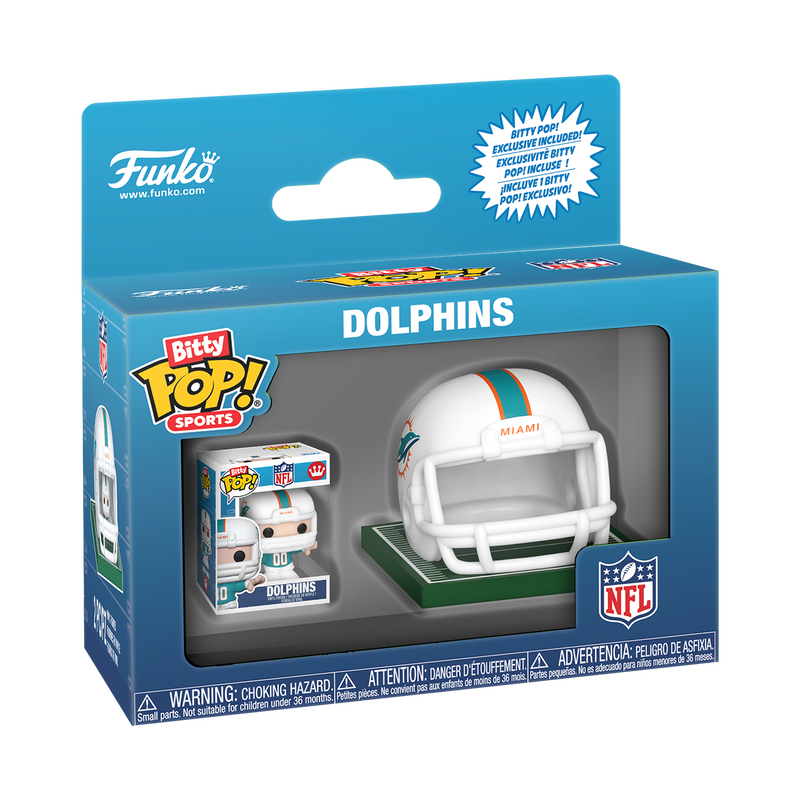 Bitty Pop! Helmet & Player Dolphins, , hi-res view 2