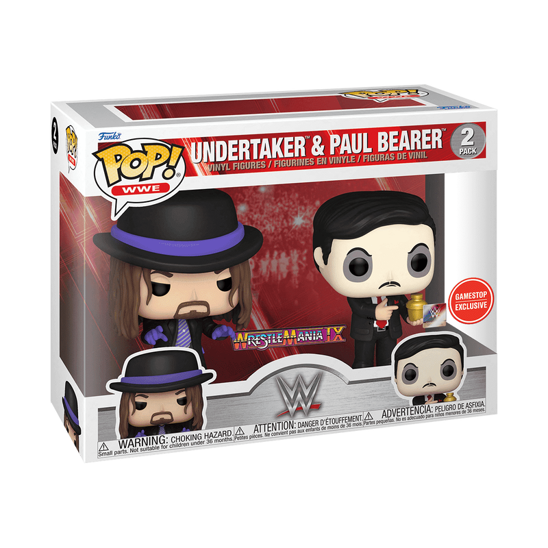 Pop! Undertaker & Paul Bearer 2-Pack with Pin, , hi-res view 2