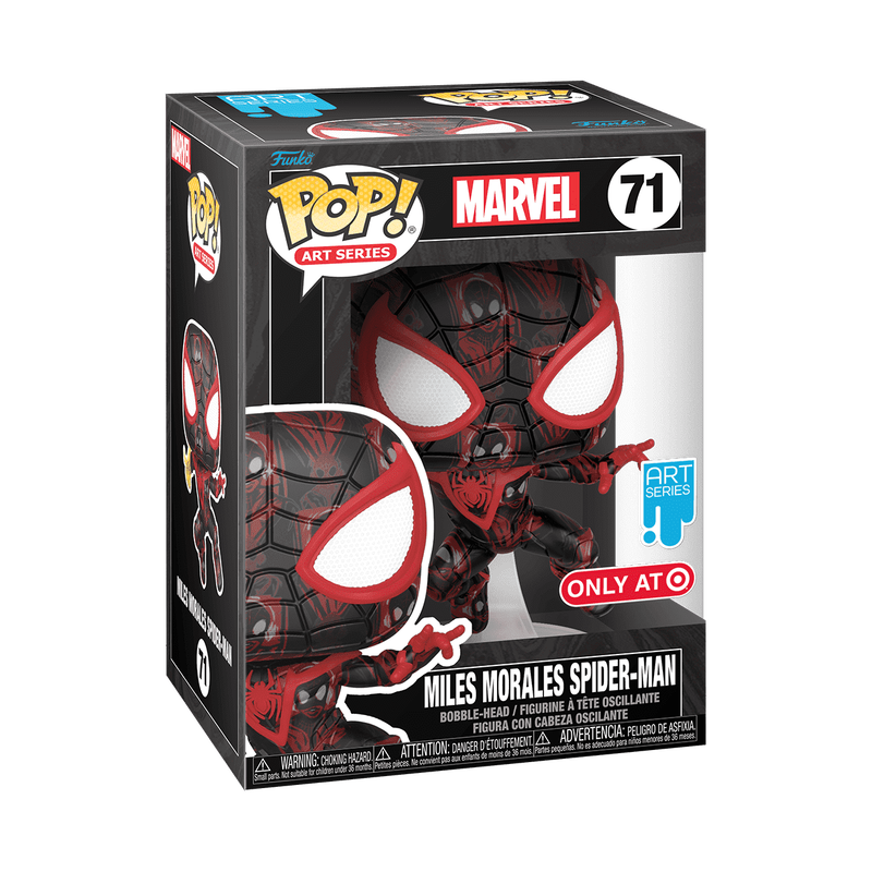 Pop! Artist Series Miles Morales Spider-Man with Pop! Protector