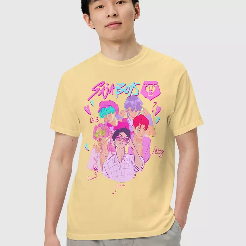 KPop Demon Hunters Saja Boys Lineup Tee, , hi-res view 1