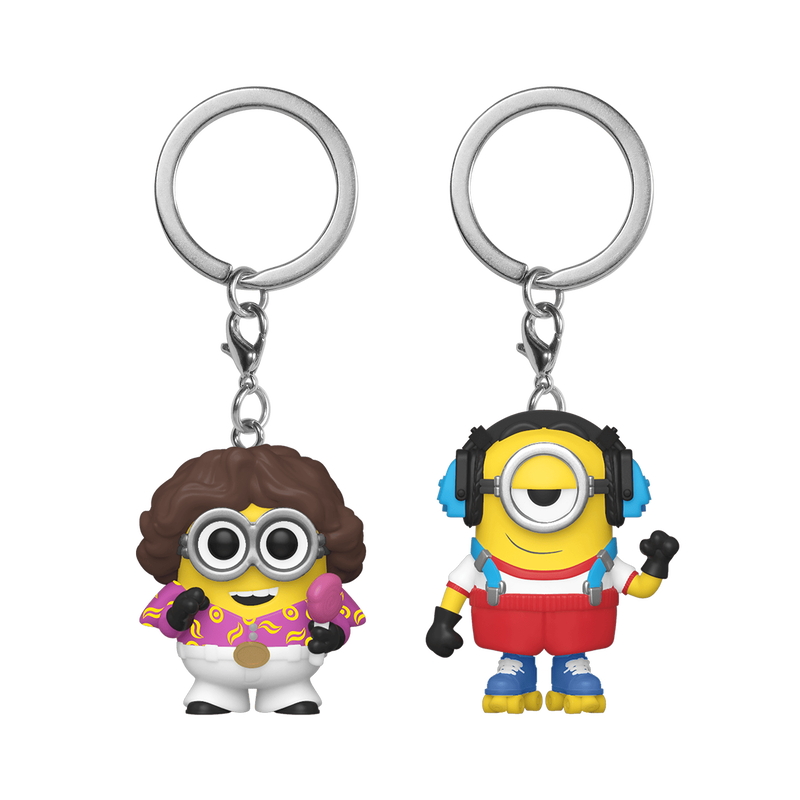 Pop! Keychain 70s Bob and Roller Skating Stuart 2-Pack, , hi-res view 1